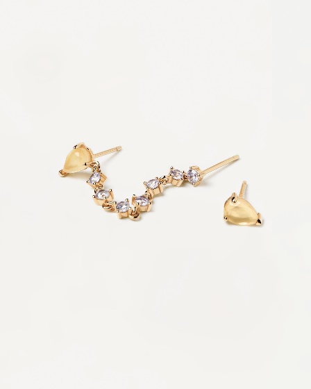 Joanne Earrings - 925 sterling silver / 18K gold plating