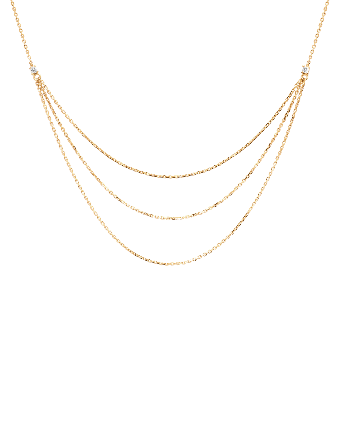 Nia gold necklace - 925 sterling silver / 18K gold plating