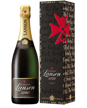 Lanson Black Label Gift Box Champagne, 75 cl