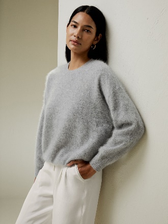 brushed cashmere sweater