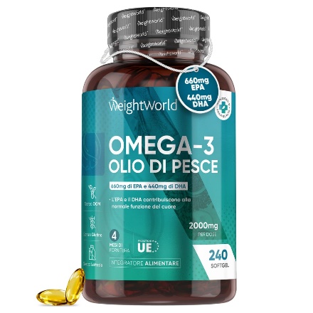 Omega 3 Fish Oil 240 Softgels Pack by WeightWorld