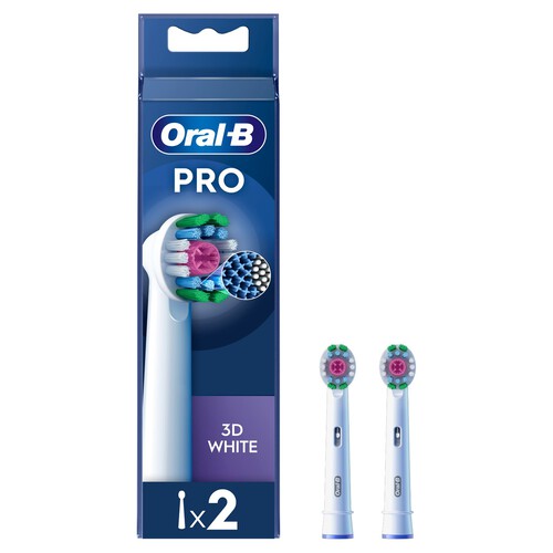 Oral-B 3DWhite Replacement Electric Toothbrush Heads Pack of 2