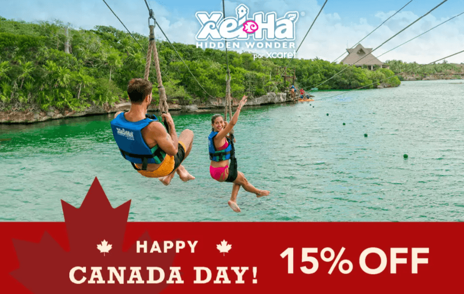 Xcaret canada day