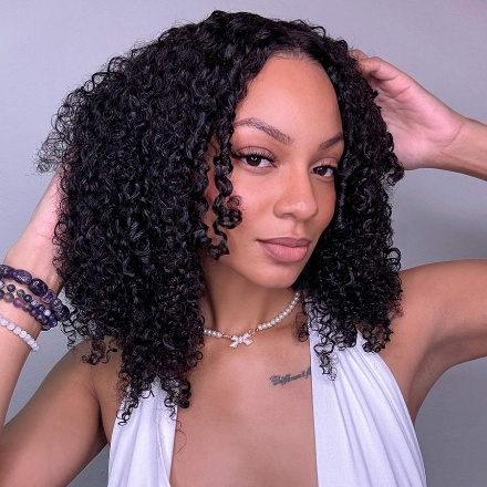 WOWANGEL Tight Curly 13X6 Skinlike Real HD Lace Front Wig